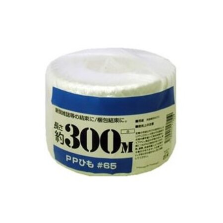 (LINEクーポン有)4580417570519 KONYA PP玉巻ひも300M白 No．00720011