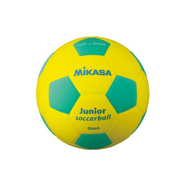 ミカサ MIKASA 4907225009459 SF4J−YLG スマイルサッカー4号 EVA 約180g 黄／緑 スマイルサッカーボール