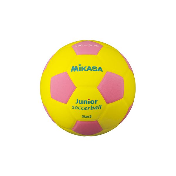 【商品説明】●原産国：タイ／カンボジア●サイズ規格：軽量3号球／重量約150g●特徴　ブルー、ライトグリーン、ピンクの3色展開EVA素材ならではのやさしい手ざわりと軽量感。力いっぱい蹴って、遠くに飛ばすことができます。