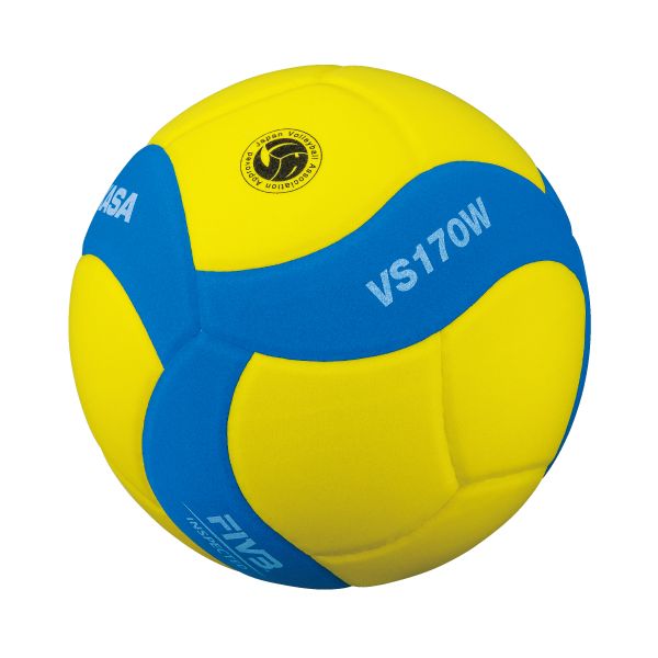 (LINEクーポン有)ミカサ MIKASA 4907225881178 VS170W-Y-BL スマイルバレー5号 FIVB公認 黄／青