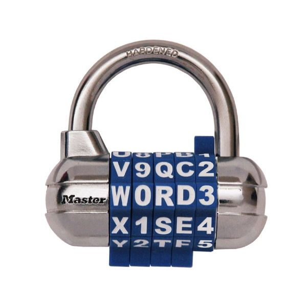 MASTER LOCK 0071649281211 1534JADBLU 5桁ワード可変式南京錠 ブルー