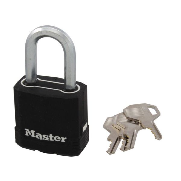 (LINEクーポン有)MASTER LOCK 0071649281426 M115JADLF マグナム カバー付シリンダー式南京錠 プロ仕様