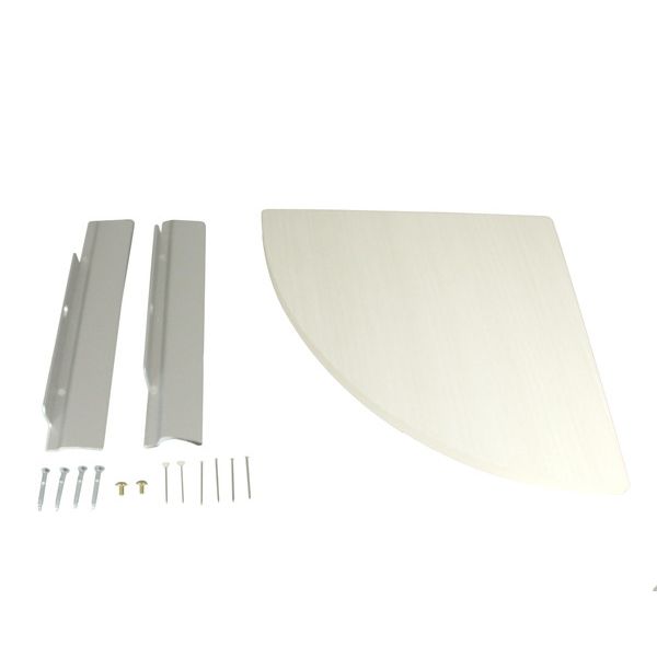 ベルク 4520385808771 MR4131 コーナーシェルフ アイボリー 220