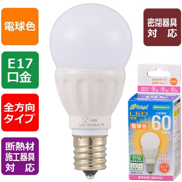 �������ŵ� LDA6L-G-E17 IS22 LED�ŵ� ������60������/787lm/6.4W/�ŵ忧/E17/�������۸�240��/̩�Ĵ���б�/��Ǯ��ܹ�����б��� LDA6LGE17IS22