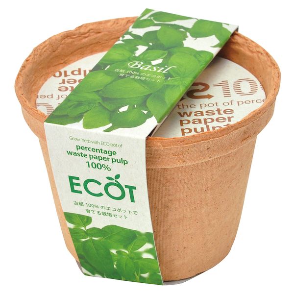 聖新陶芸メーカーお問い合わせ：0561-82-7517【商品説明】●地球にやさしい国産エコポットで育てよう。●エコなポット「エコット」でハーブや野菜を育てる栽培セットです。●Sサイズではハーブが、Mサイズでは野菜がしっかりと育ちます。●エコ...