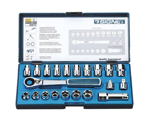 シグネット 工具 SIGNET 20675 ボルテックスソケットセット 10-19mm・3/8-3/4 20675