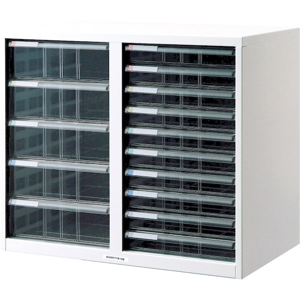 (LINEクーポン有)ナカバヤシ AL-C15ニューグレー/A アバンテV2レターケースA4／A4／2列 浅10段深5段 AL..