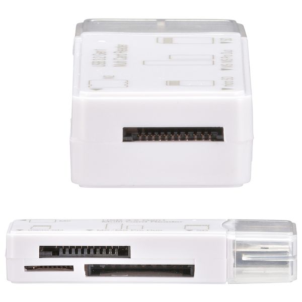 オーム電機 PC-SCRWU303-W ＜USB Type-Aコネクタ接続＞microSDカードリーダー（主要49メディア/USB3.2Gen1/ホワイト） PCSCRWU303W 3