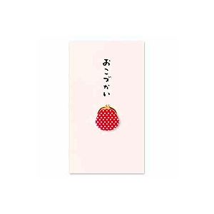 【商品説明】●立体的なペーパークラフトをあしらった、気持ちが伝わるぽち袋です。●本体サイズ：W65×H115mm●入数：3枚