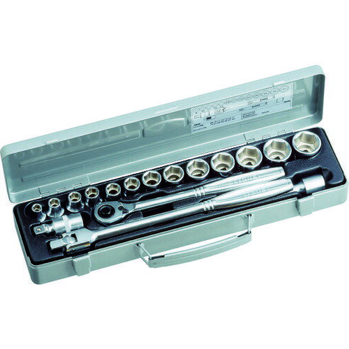 【即納在庫品】「直送」TONE トネ 750MS ソケットレンチセット 差込角12．7mm 17点セット 6角 8mm〜