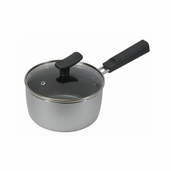 Ih Incompatible - パール金属 HB-6560 チーノ ふっ素加工IH対応ガラス蓋付片手鍋16cm HB6560【キャンセル不可】
