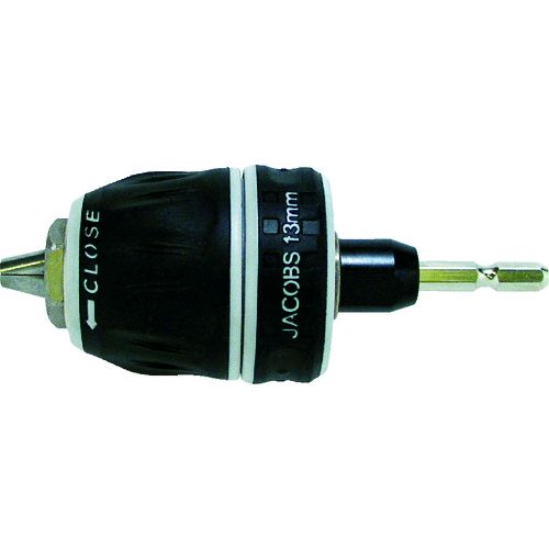 【即納在庫品】「直送」新亀製作所 サンフラッグ CR13 キーレスドリルチャック13．0mm 401-4081