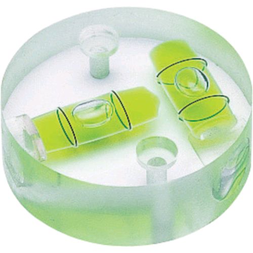 【即納在庫品】「直送」KOD CRTH60 樹脂製水平器 丸クロス型アイベル 取付穴付 直径60MM