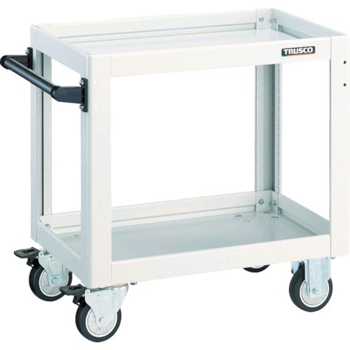 トラスコ中山 TRUSCO DLWS773UW ツールワゴン ドルフィン 750×500 ウレタン車輪 ホワイト