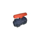 【即納在庫品】「直送」【個数:1個】積水化学工業 BV40NX 塩ビ製ボールバルブ ねじ込み式 本体PVC OリングEPDM 40 長さ170mm×高さ101m...