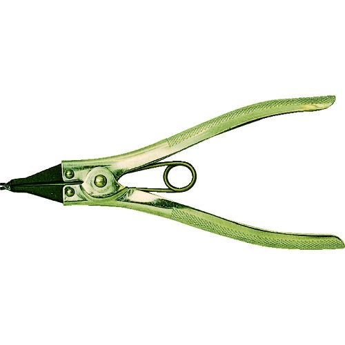 【即納在庫品】「直送」スーパーツール CS-1A スナップリングプライヤ 爪固定型 軸用直爪 使用範囲 止..