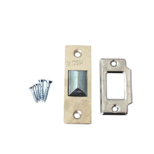 【商品説明】●開き戸を固定する空締り用金具です。●家具・タンスの補修交換部品●サイズ：中●材質：亜鉛ダイカスト
