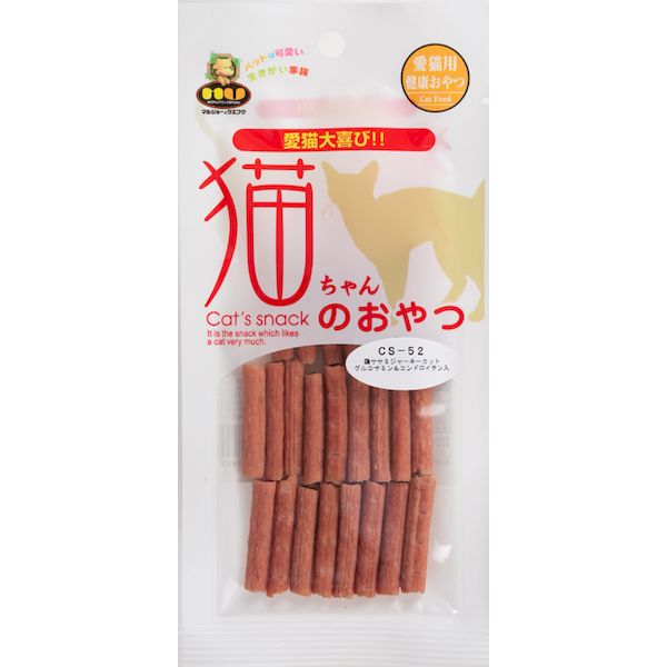 マルジョーアンドウエフク CS-52 猫ちゃんのおやつ 鶏ササミジャーキーカット グルコサミン＆コンドロイチン入 25g CS52