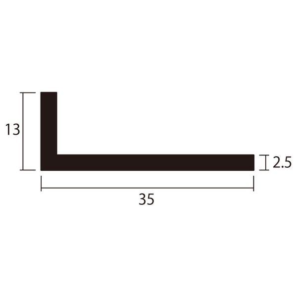 (LINEクーポン有)ハイロジック 4549396003579 3100357 アルミアングル 1m 2．5x13x...