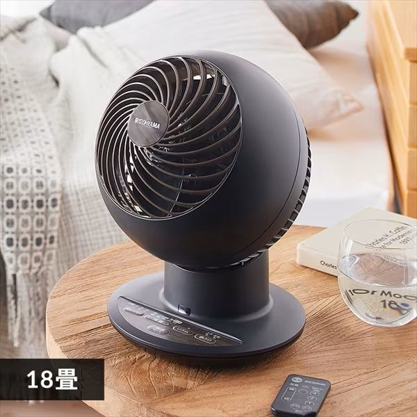 (LINEクーポン有)アイリスオーヤマ IRIS PCF-SCC15T-B サーキュレーターアイ 18畳 上下左右首振り デザインモデル マットブラック PCFSCC15TB