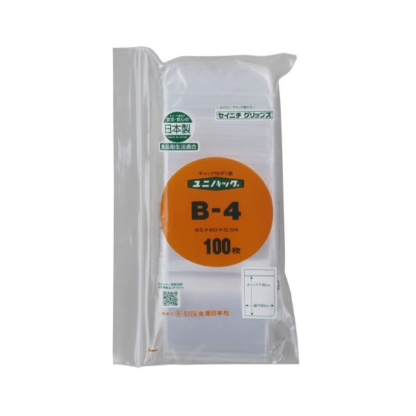 樂天商城 - B-4 「ユニパック」 B−4 85×60×0．04 100枚入 B4