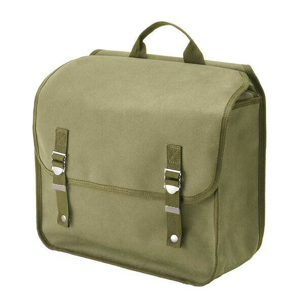 【商品説明】上質なキャンバス生地を使い、旧車のみでなくSR、カブ、ハンターカブ、レブル等の幅広い車種に違和感なく取り付けられるデザインに仕上げました。レトロ風なデザインに加え、機能満載なカバンは、バイク乗りには嬉しい防水生地を採用しました。価格は左右各1個ずつの2個1セットでの価格です！＜商品特徴＞帆布素材を使用しているので味わいのある経年変化をお楽しみいただけます。帆布生地裏面にPVC加工を施し防水性能を高めます。フェイクバックル&マグネットにすることでスムーズな開閉が可能。メイン気室上部を巾着にすることでゴミや塵、水の侵入を防止。背面に芯材を入れることで型崩れを防止。裏面下部に固定用のD リングを追加。左右の連結をマジックテープにすることで、車体幅に合わせて取付が可能。左右の連結にフック状の金具を用いることでバッグ同士の外れを防止。＜Lサイズ商品仕様＞●内容量：12L●サイズ：H330×W370×D160mm●生産国：中国