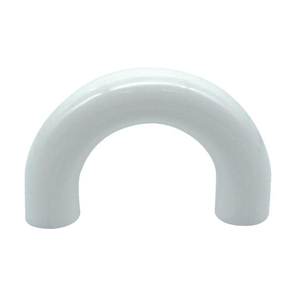 【即納在庫品】「直送」TRUSCO MAPS-35W 丸棒取手 PS樹脂 白 全長45mm 全高28mm ピッチ35mm 下穴深さ15 B1トラスタッピンねじ4×30 2本付 MAPS35W