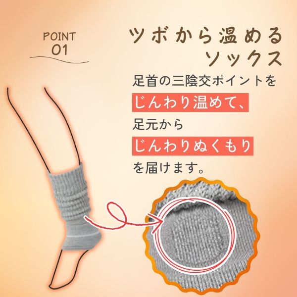 【即納在庫品】オカモト 靴下 サプリ レッグウォーマー フリーサイズ グレー レディース 靴下サプリ まるでこたつ 足首ウォーマー 靴下の岡本 足首 温め 靴下 あったか 暖かい 冷え性対策 ルームソックス 冷えとり靴下 保温 冬 bungoot-12750138 文具のブングット サンプル画像3