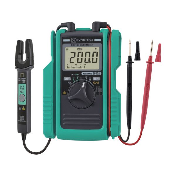 (LINEクーポン有)【即納在庫品】「直送」KYORITSU KEWMATE2001A 2001A AC／DCクランプ付デジタルマルチメータ(4.0)