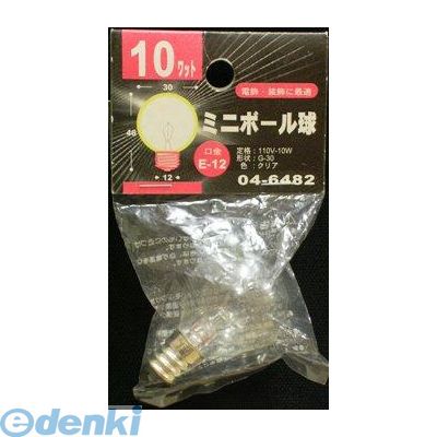 オーム電機 LB-G3210-C ミニボール球G30 E12 10Wクリア LBG3210C