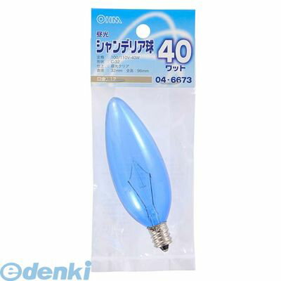 Rakuten - オーム電機 LB-C2240-DC 昼光シャンデリア球（C32/40W/クリア/E12） LBC2240DC