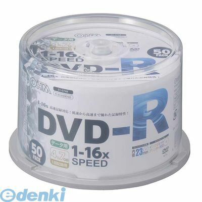 オーム電機 01-0748 DVD-Rデータ用 16倍速 50P スピンドル入り 010748