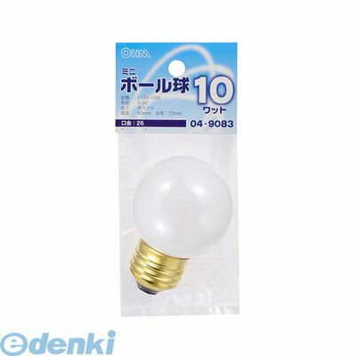 Other - オーム電機 LB-G5610-W ミニボール球（G50/10W/ホワイト/E26） LBG5610W