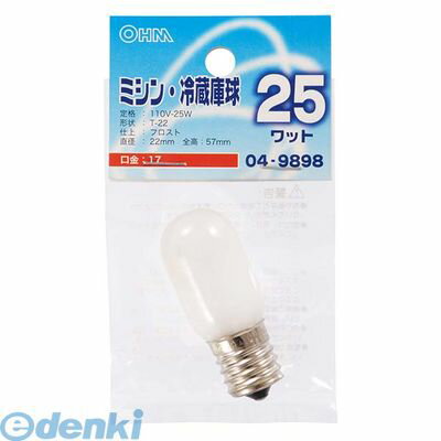 �������ŵ� 04-9898 �ߥ�����¢�˵�T22 E17 25W�ե����� 049898