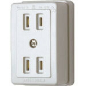 Rakuten - 明工社 明工 MR2741W ダブルコンセント 白 MR-2741W 355-8118