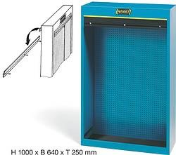 ハゼットメーカーお問い合わせ：03-5215-0117※こちらの商品は手配品となります。 手配先在庫がなくなりますと、海外手配となり、約2か月かかります。在庫がない場合はご注文後、メールで別途ご連絡いたします。●【(H)×(W)×(D)(mm)】【1000×640×250】 ●ブラインド付、錠2鍵付、取付金具付のツールキャビネット 【(H)×(W)×(D)(mm)】【1000×640×250】ブラインド付、錠2鍵付、取付金具付のツールキャビネット: