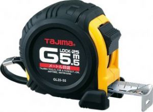 【即納在庫品】「直送」TJMデザイン タジマツール GL25-55BL Gロック−25 5．5m メートル目盛 GL2555BL