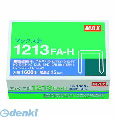 &nbsp; マックス &nbsp; 06-6444-2035 ●本体サイズ（約）：幅11.5mm、針足13mm1連接着本数：100本1箱1600本入り適合機種：HD−12N／13・12N／17・12N／24・12LR／17・12FR