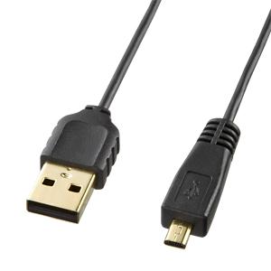 Cable - (LINEクーポン有)サンワサプライ KU-SLAMB805 極細ミニUSBケーブル ミニ8ピン平型タイプ、0.5m KUSLAMB805 SUPPLY SANWA パソコン周辺機器
