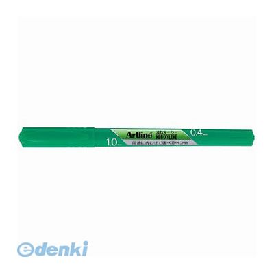 シヤチハタ K-041Tミドリ アートライン油性ツイン0．4／1．0 緑 K041Tミドリ