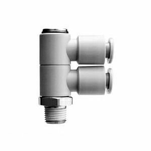 (LINEクーポン有)SMC KQ2VD10-02AS 【5個入】ワンタッチ管継手 ダブルユニバーサルエルボ KQ2VD1002AS