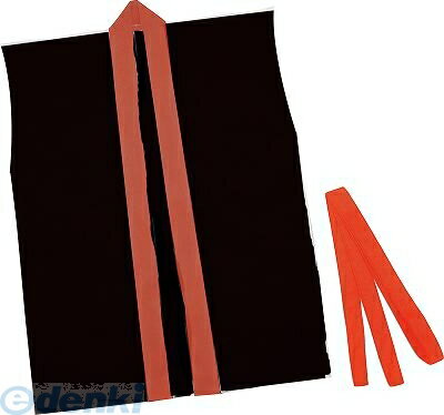 アーテック ArTec 004111 カラー不織布ハッピ袖無 小学校高学年～中学生用黒 赤襟 4111