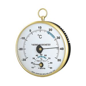 佐藤計量器製作所 SATO 1017-00 φ100温湿度計 TH-100 TH100
