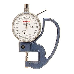 尾崎製作所 PEACOCK G-6C ダイヤルシックネスゲージ 厚み測定器 0.001mmタイプ ピーコック PK116042 G6C