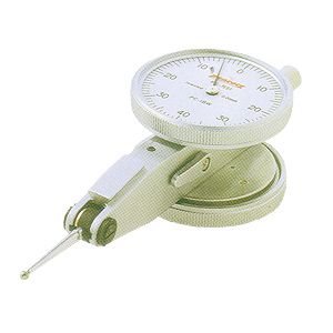 ・芯出し測定に非常に便利な、両面てこ式ダイヤルゲージです。・ゲージ破損防止測定子付です。・縦形・両面形タイプ・切換レバータイプ・目量：0.01mm・測定範囲：0.8mm・目盛仕様：0-40-0・精度：広範囲行き精度8μm、隣接誤差5μm、もどり誤差4μm・測定力：0.4N以下・製品のワンポイント：ピーコックが独自に開発した両面形ピクテストです、是非お試し下さい。　