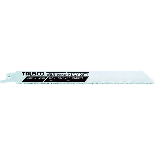 【即納在庫品】「直送」TRUSCO TBSH-160-1014-5P 解体用バイメタルセーバーソーブレード 厚刃タイプ 160幅X1．3mm厚 10／14山 5枚入 TBSH16010145P tr-1161994