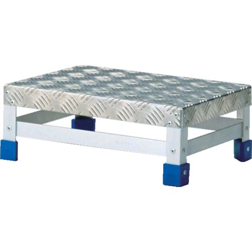 【個数：1個】TRUSCO TFS-1564 ステップ アルミ製・縞板タイプ 600X400XH150 TFS1564(4.0)