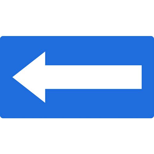 【即納在庫品】「直送」トラスコ中山 TRUSCO TPSHN9.5L 配管用ステッカー 方向表示 青地白 大 445-8052 4989999275803 TPSHN95L