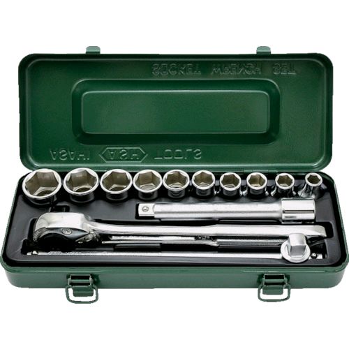 【即納在庫品】「直送」旭金属工業 ASAHI VJS4101 ASH 6角ソケットレンチセット12．7□×13PCS 376-7230 TOOLS 4992676021877 アサヒ 1S