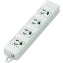 【即納在庫品】「直送」パナソニックエコソリューショ WCH2404HP OAタップ 接地15A抜け止め形 4個口 コードなし グレー